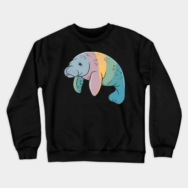 Manatee Art Crewneck Sweatshirt by NomiCrafts